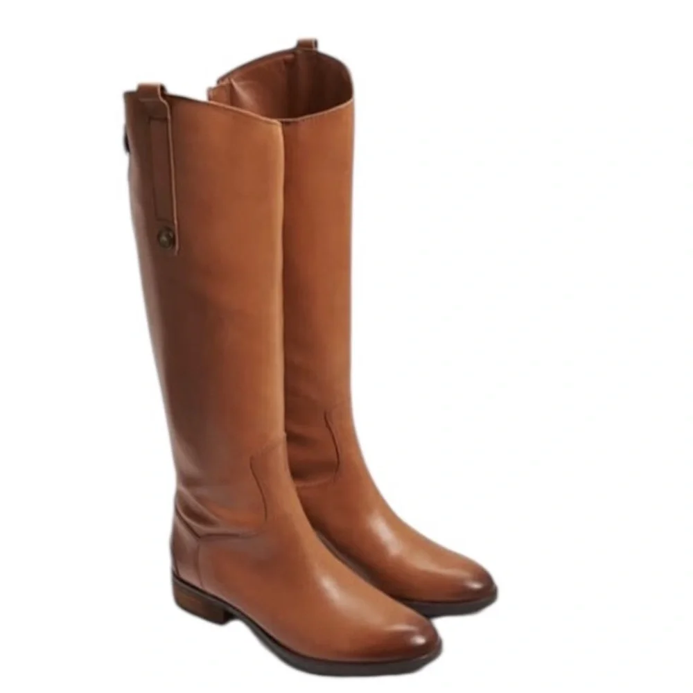 Leather‎ Riding Boots Classic Equestrian Style Tall Boots